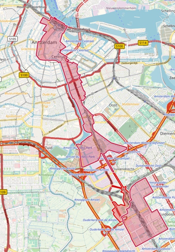 Veiligheidsrisicogebied op de parkeerterreinen P2, P-Bus en P-Plus en op de metrostations en metrolijn in de gemeente Ouder-Amstel gelegen tussen de Dam en omgeving Johan Cruijff ArenA