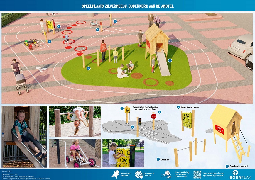 Ontwerp 2 speelplek Zilvermeeuw van Boerplay